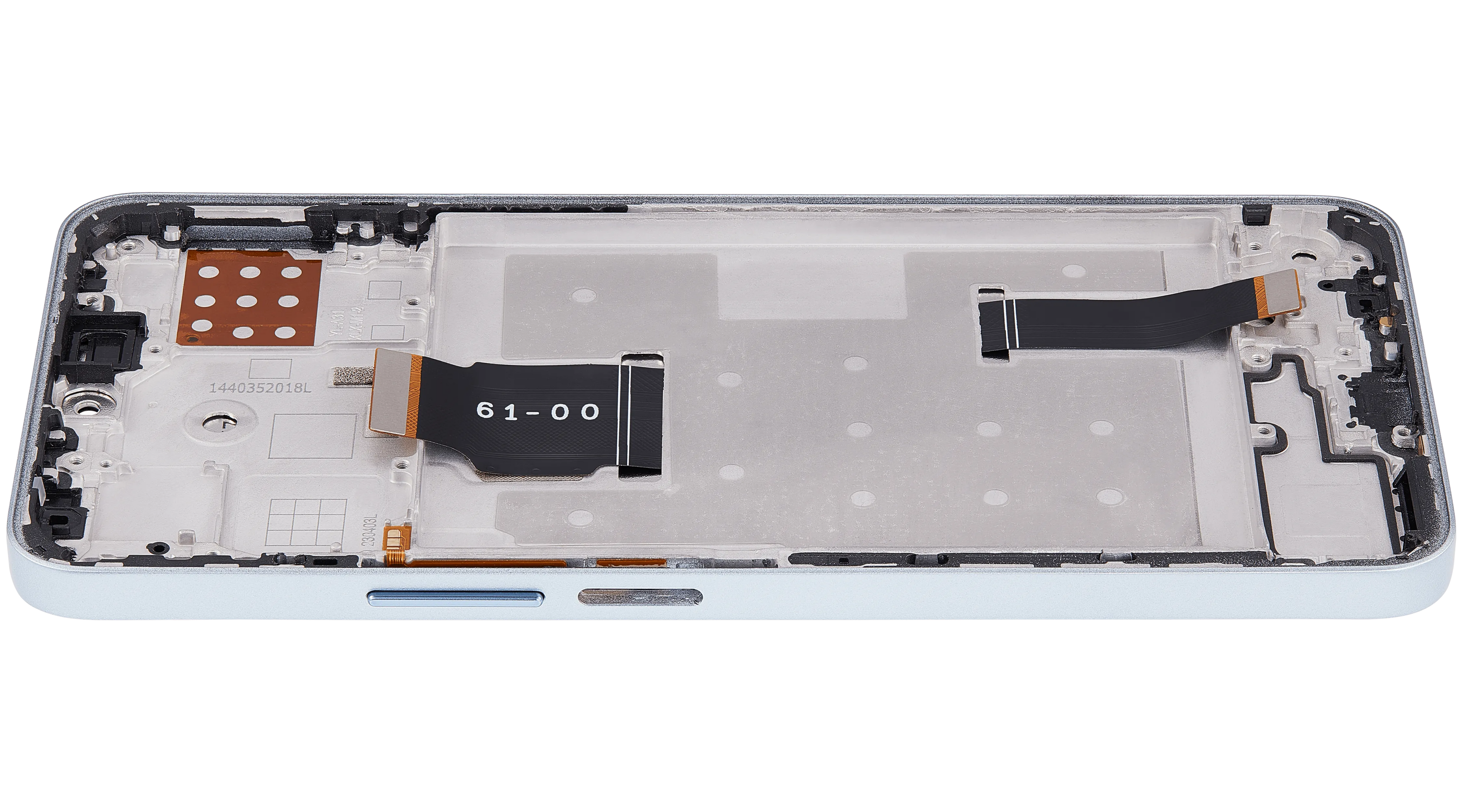 LCD-Display mit Rahmen für Honor X8A / X50i / 90 Lite ((Aftermarket Plus) (Titanium Silber)