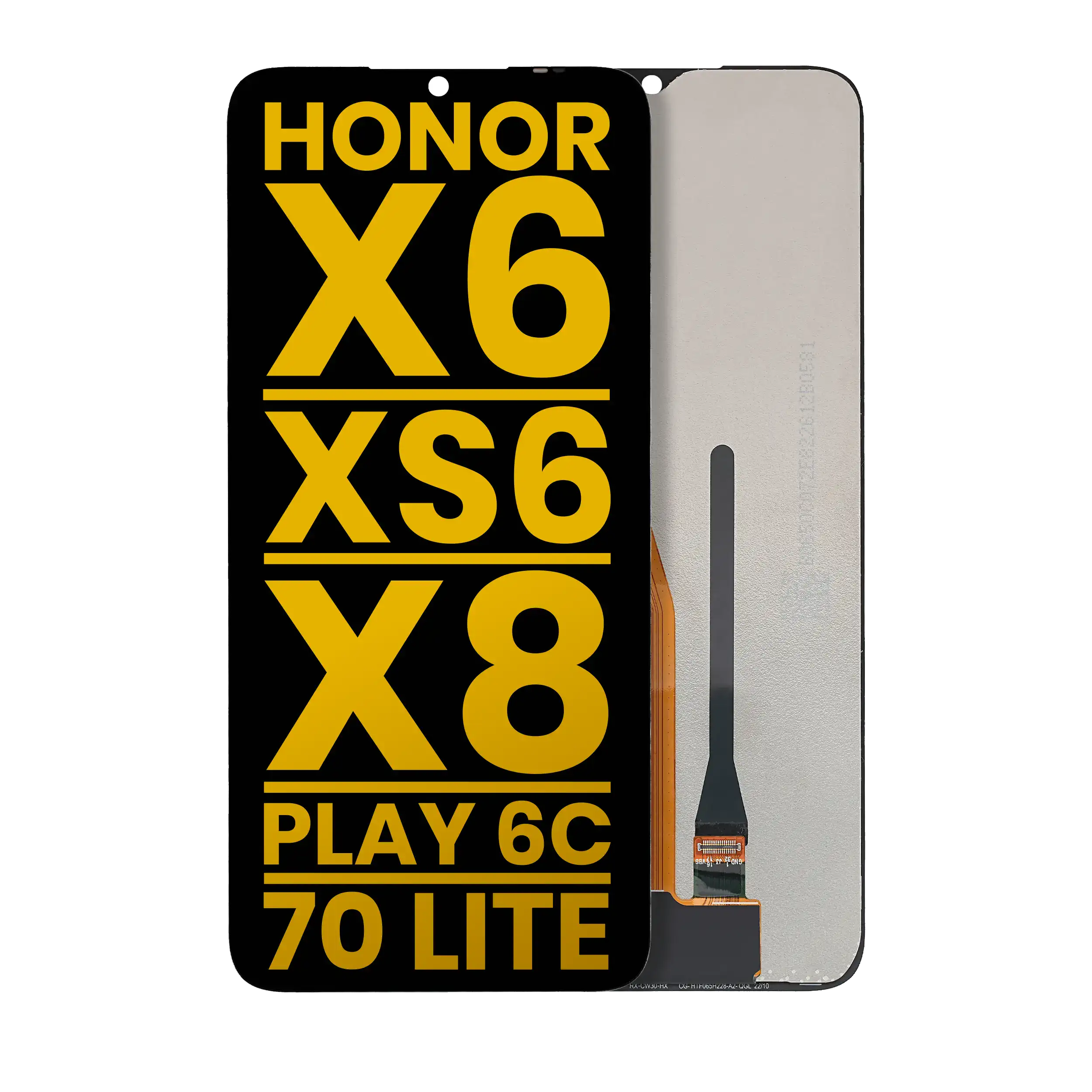 LCD ohne Rahmen für Honor X6/X6S/X8 5G/70 Lite/Play6C (Refurbished, alle Farben)