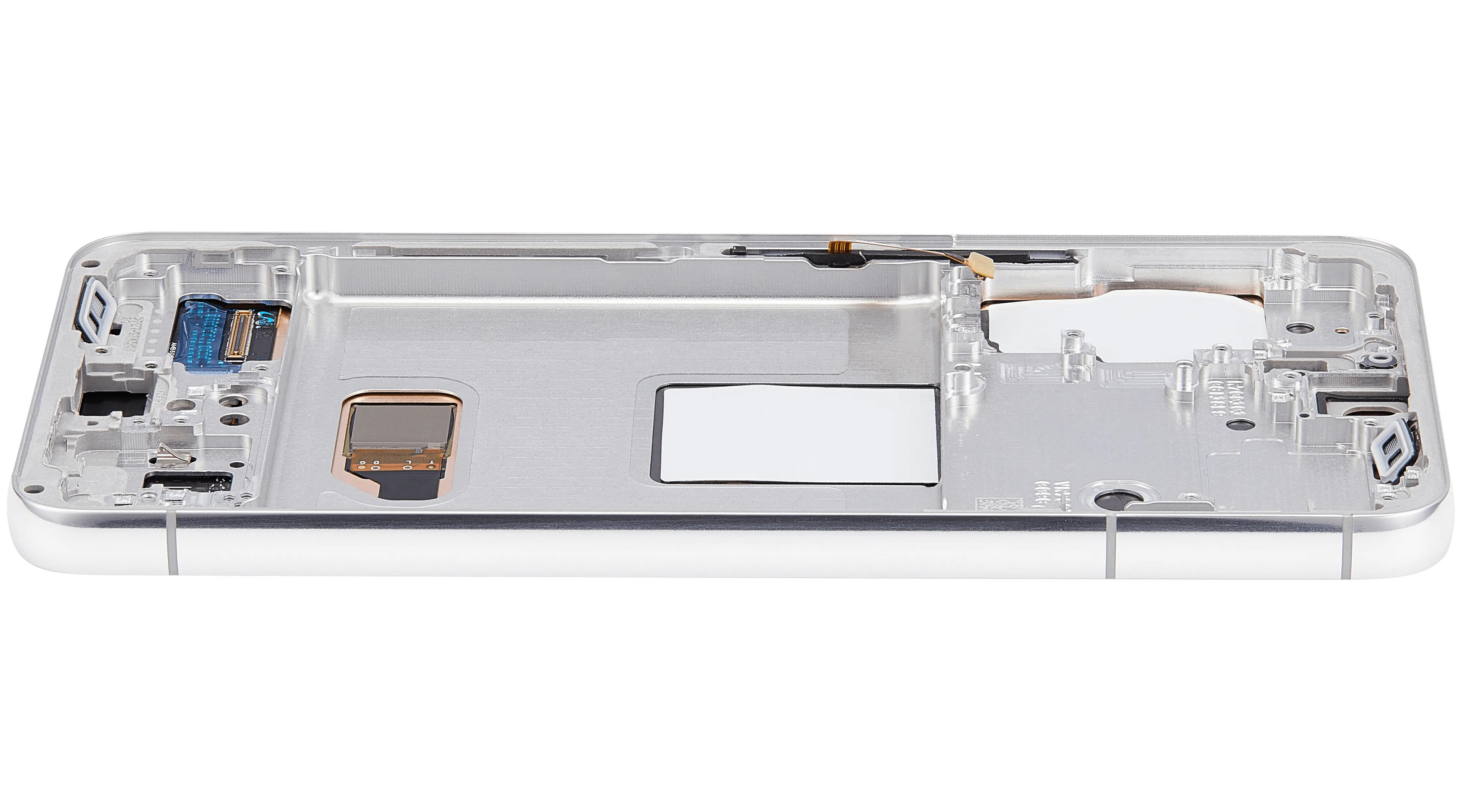 OLED-Display mit Rahmen für Samsung Galaxy S22 5G (US & International) (Aftermarket Plus) (Weiß)