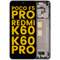 OLED-Display mit Rahmen für Xiaomi Poco F5 Pro Refurbished Weiß