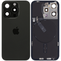 Backcover mit MagSafe Magnet & NFC & Blitz-Flexkabel für IPhone 15 Pro (Service Pack) (Schwarz Titanium)