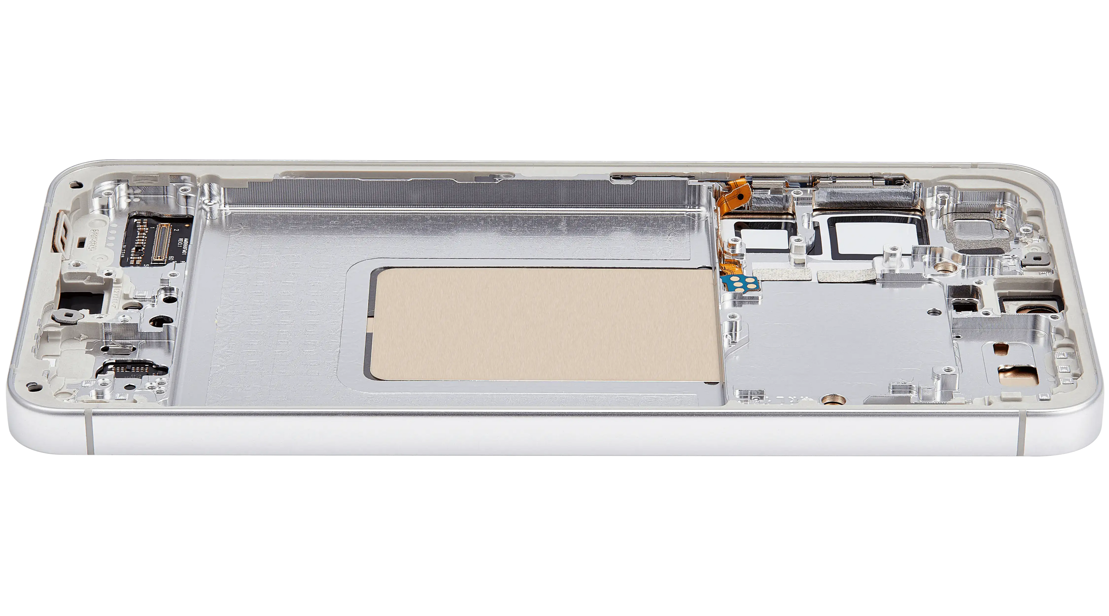 OLED-Display mit Rahmen für Samsung Galaxy S24 Plus 5G (US & Internationale Version) (gebrauchter OEM-Ausbau, Qualität B/C) (Marble Grey)