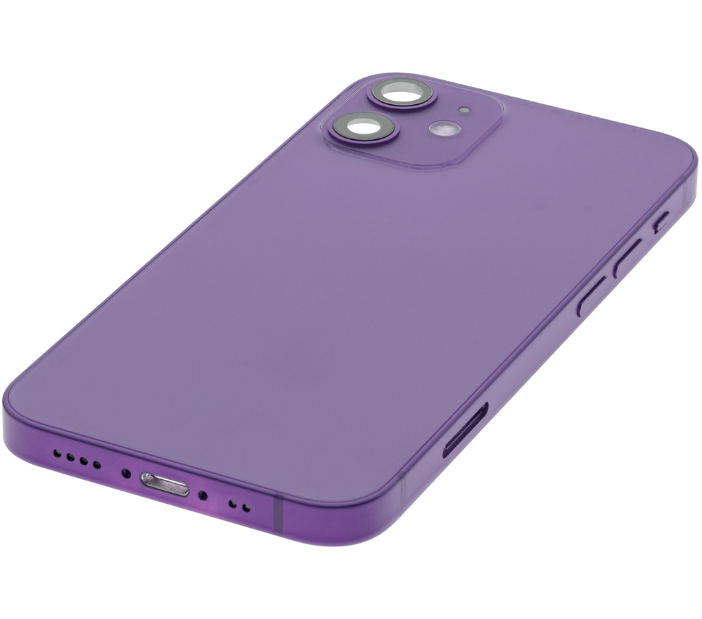 Backcover/Rahmen mit Small Parts für iPhone 12 Mini (EU / Global Version) (gebrauchter OEM-Ausbau, Qualität A) (Lila)
