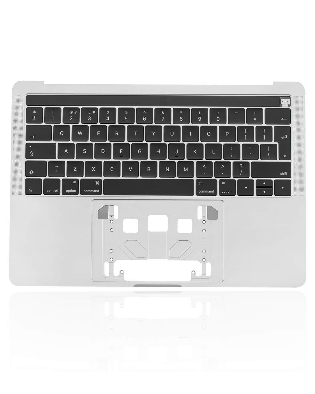 Top Case mit Keyboard (ISO UK) für MacBook Pro 13" A1989 (2018-2019) (gebrauchter OEM-Ausbau, Qualität A) (Space Grau)