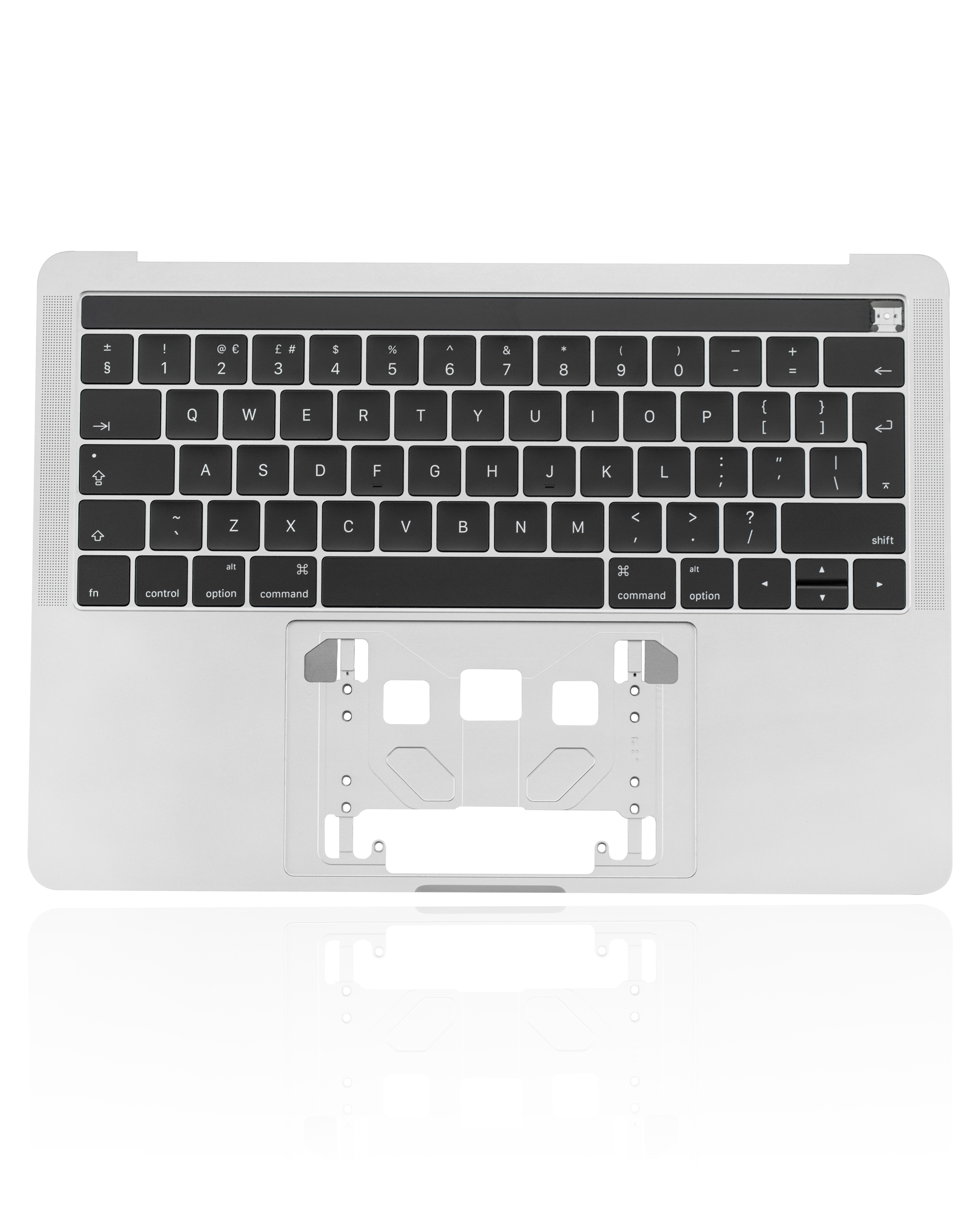 Top Case mit Keyboard (ISO UK) für MacBook Pro 13" A1989 (2018-2019) (gebrauchter OEM-Ausbau, Qualität A) (Space Grau)