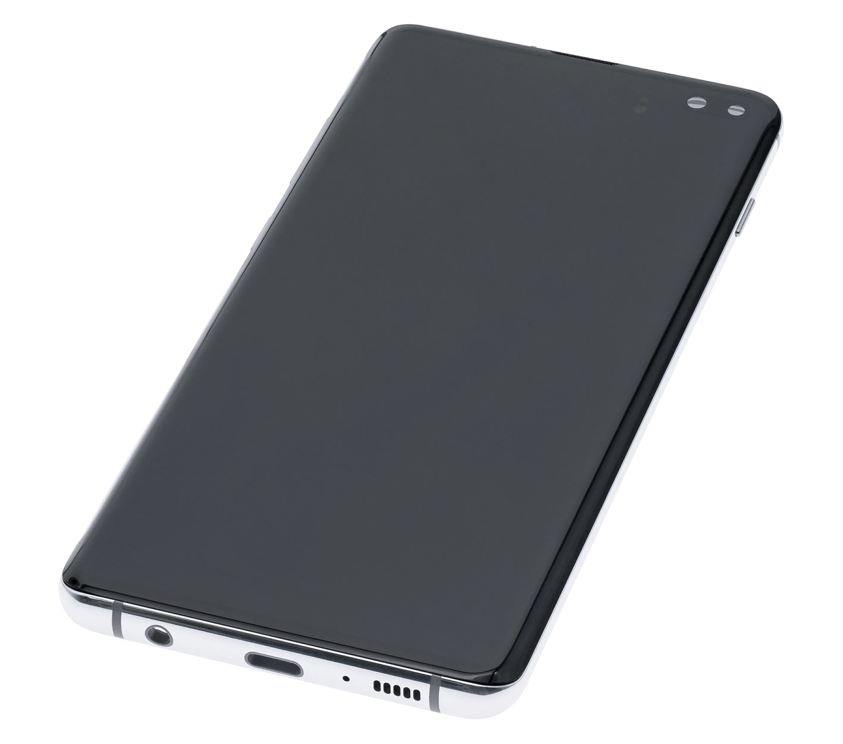 OLED-Display mit Rahmen für Samsung Galaxy S10 Plus (Aftermarket Plus) (Prism White)