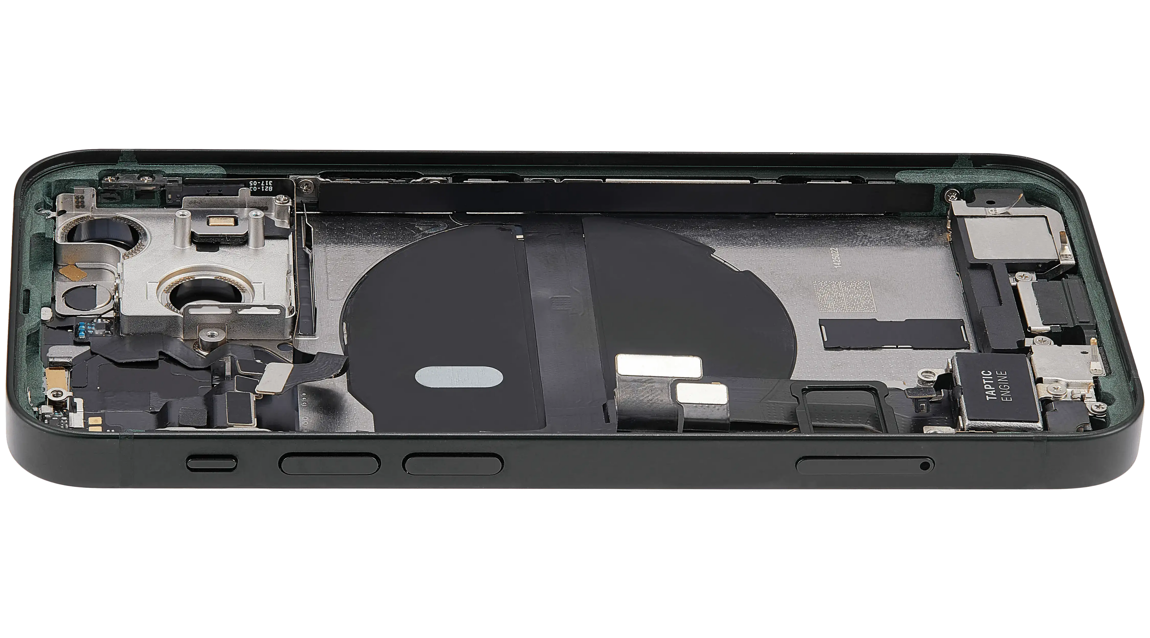 Backcover/Rahmen mit Ladebuchse Flex & Small Parts für iPhone 13 Mini (EU / Global Version) (gebrauchter OEM-Ausbau, Qualität B) (Grün)