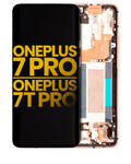OLED-Display mit Rahmen für OnePlus 7 Pro / 7T Pro (Refurbished) (Almond)
