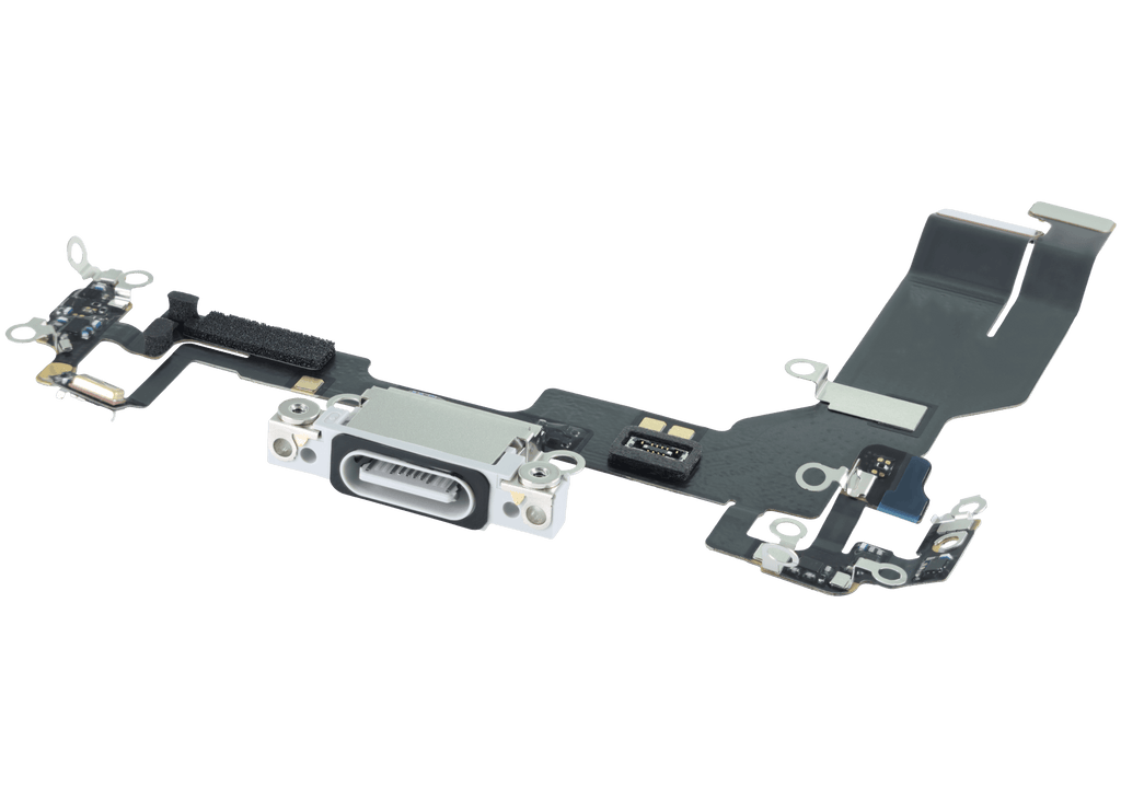 Ladebuchse Flex Cable Compatible für iPhone 17e (Original OEM) (Weiß)