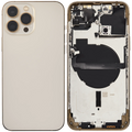 Backcover/Rahmen mit Small Parts für iPhone 13 Pro Max (EU / Global Version) (gebrauchter OEM-Ausbau, Qualität B) (Gold)