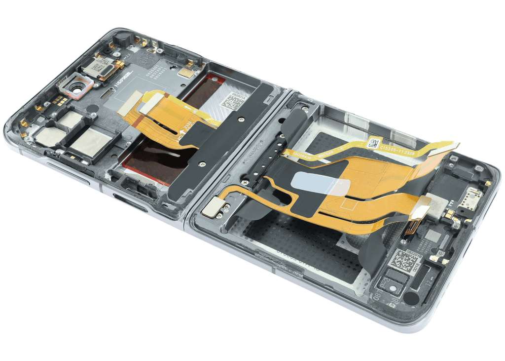 Innen OLED-Display mit Rahmen für Oppo Find N3 Flip (Refurbished) (Schwarz)