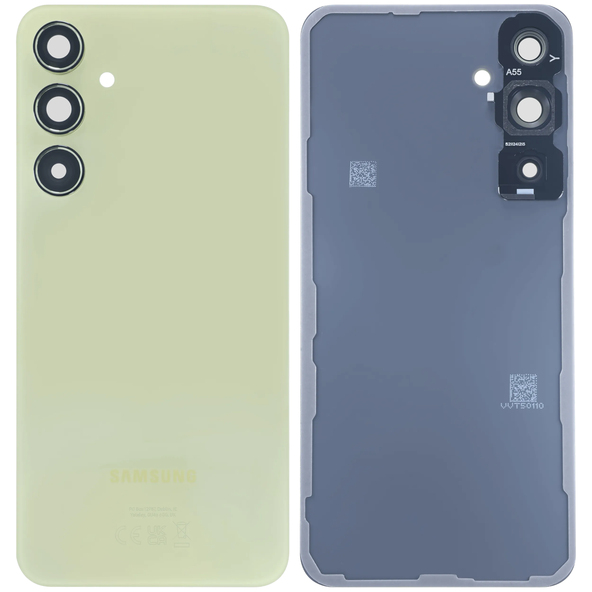 Backcover Glass für Samsung Galaxy A55 5G (A556 / 2024) (Service Pack) (Lemon)