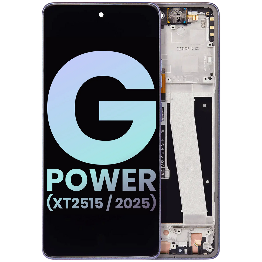 LCD Display with Frame for Motorola Moto G Power (XT2515 / 2025) (Original OEM) (Slate Gray)
