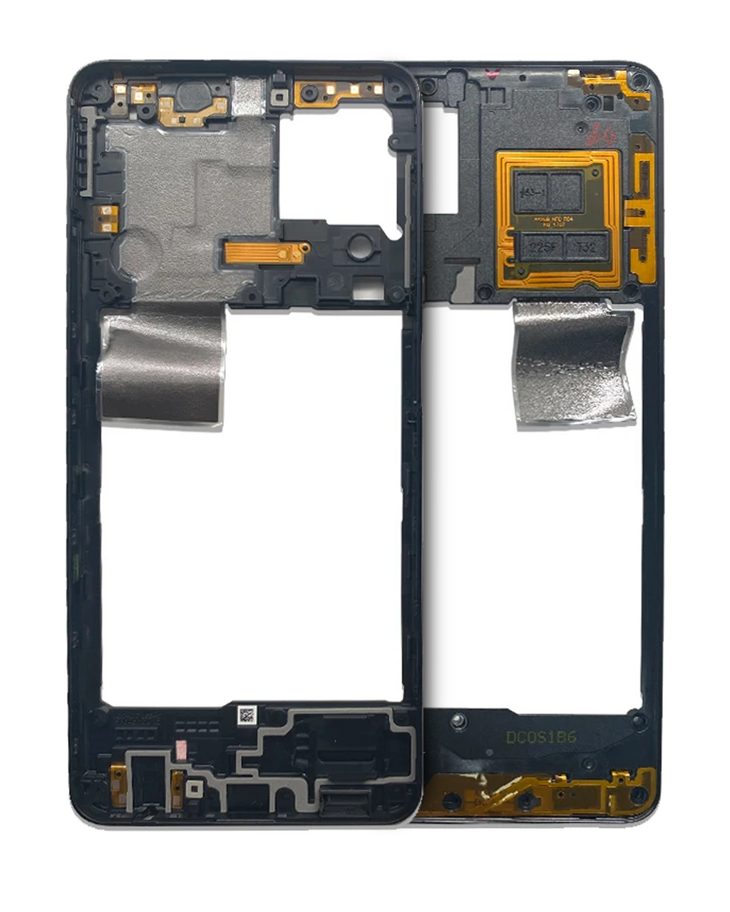 Midframe/Rahmen für Samsung Galaxy A22 4G (A225 / 2021) (Schwarz)