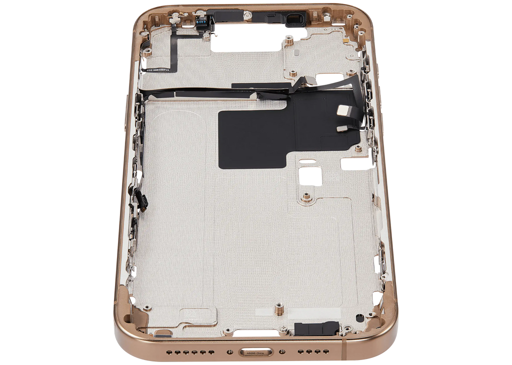 Midframe/Rahmen mit Power And Volume Button für iPhone 16 Pro Max (EU / Global Version) (Aftermarket Plus) (Desert Titanium)