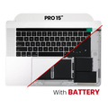Top Case mit Akku and Keyboard (ANSI US) für MacBook Pro 15" A1398 (2012-2013) (gebrauchter OEM-Ausbau, Qualität A)