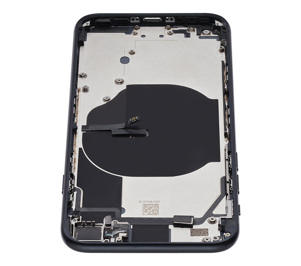 Backcover/Rahmen mit Small Components Pre-Installed für iPhone SE (2022) (gebrauchter OEM-Ausbau, Qualität B) (Midnight)