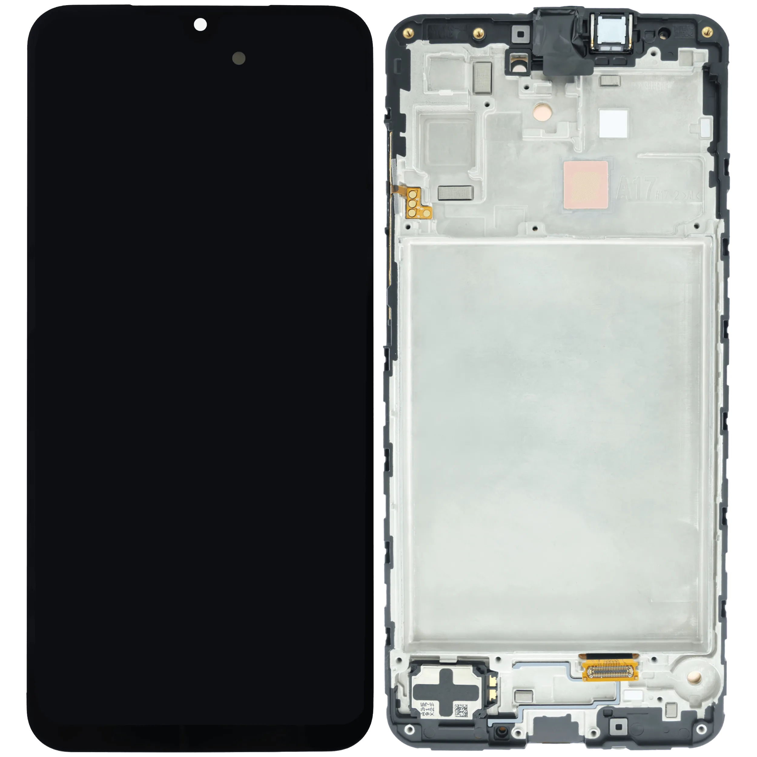 OLED-Display mit Rahmen für Samsung Galaxy A17 5G (A176 / 2025) (6.7") (Aftermarket Plus) (Alle Farben)