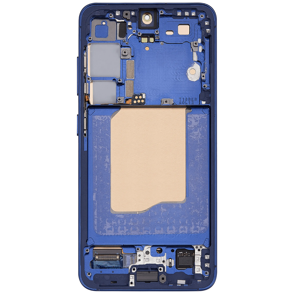 OLED-Display mit Rahmen für Samsung Galaxy S25 5G (US & International) (Aftermarket Plus) (Navy)