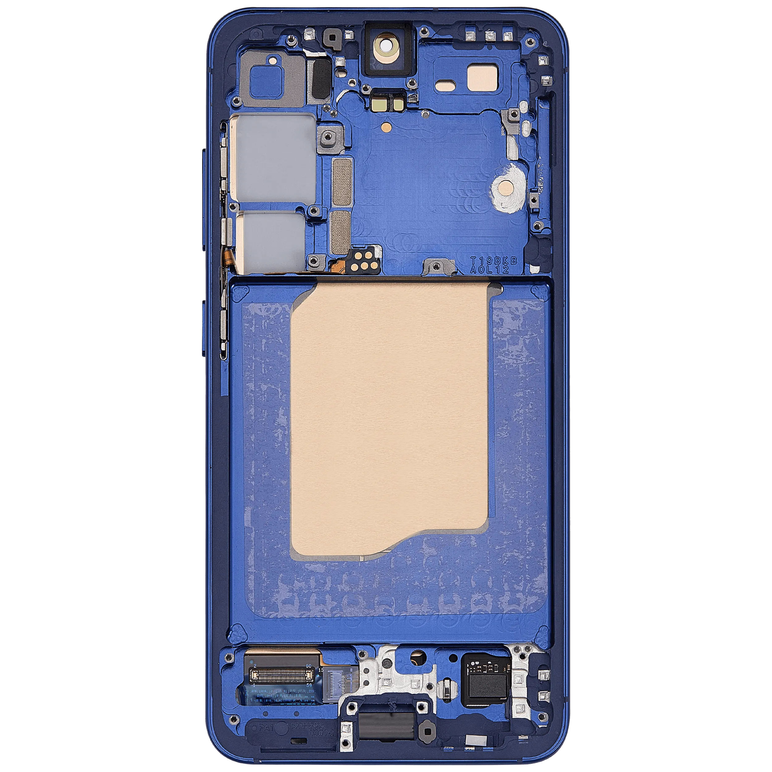 OLED-Display mit Rahmen für Samsung Galaxy S25 5G (US & International) (Aftermarket Plus) (Navy)