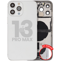 Backcover/Rahmen mit Small Parts für iPhone 13 Pro Max (US-Version) (gebrauchter OEM-Ausbau, Qualität A) (Silber)