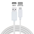 Micro USB auf USB Type A Kabel (Generic, Weiß)