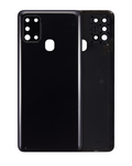 Backcover mit Kameralinse Samsung Galaxy A21S Schwarz Aftermarket Plus