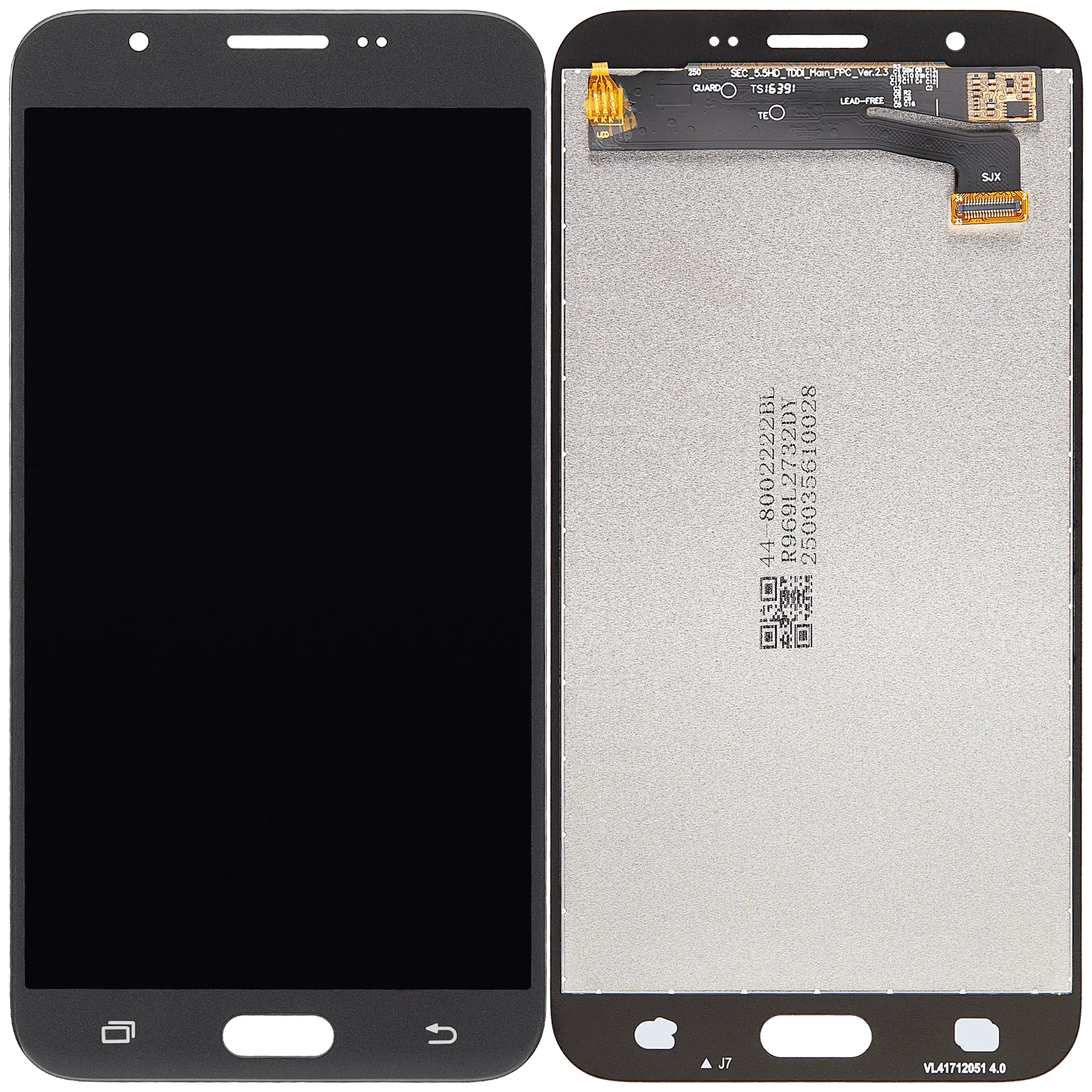 LCD-Display ohne Rahmen für Samsung Galaxy J7 Perx / Halo / Sky Pro (J727 / 2017) (Refurbished) (Silber / Grau)