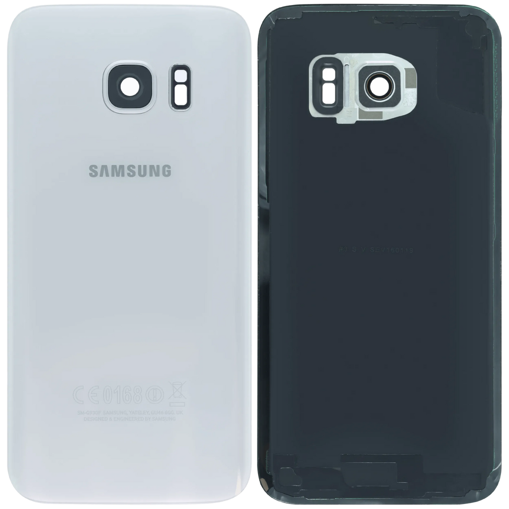 Backcover Glass für Samsung Galaxy S7 (Service Pack) (Weiß)