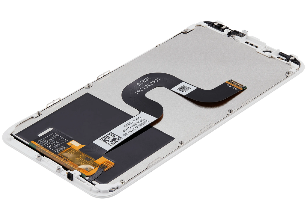 LCD-Display mit Rahmen für Xiaomi Mi A2 (Aftermarket Plus) (Weiß)