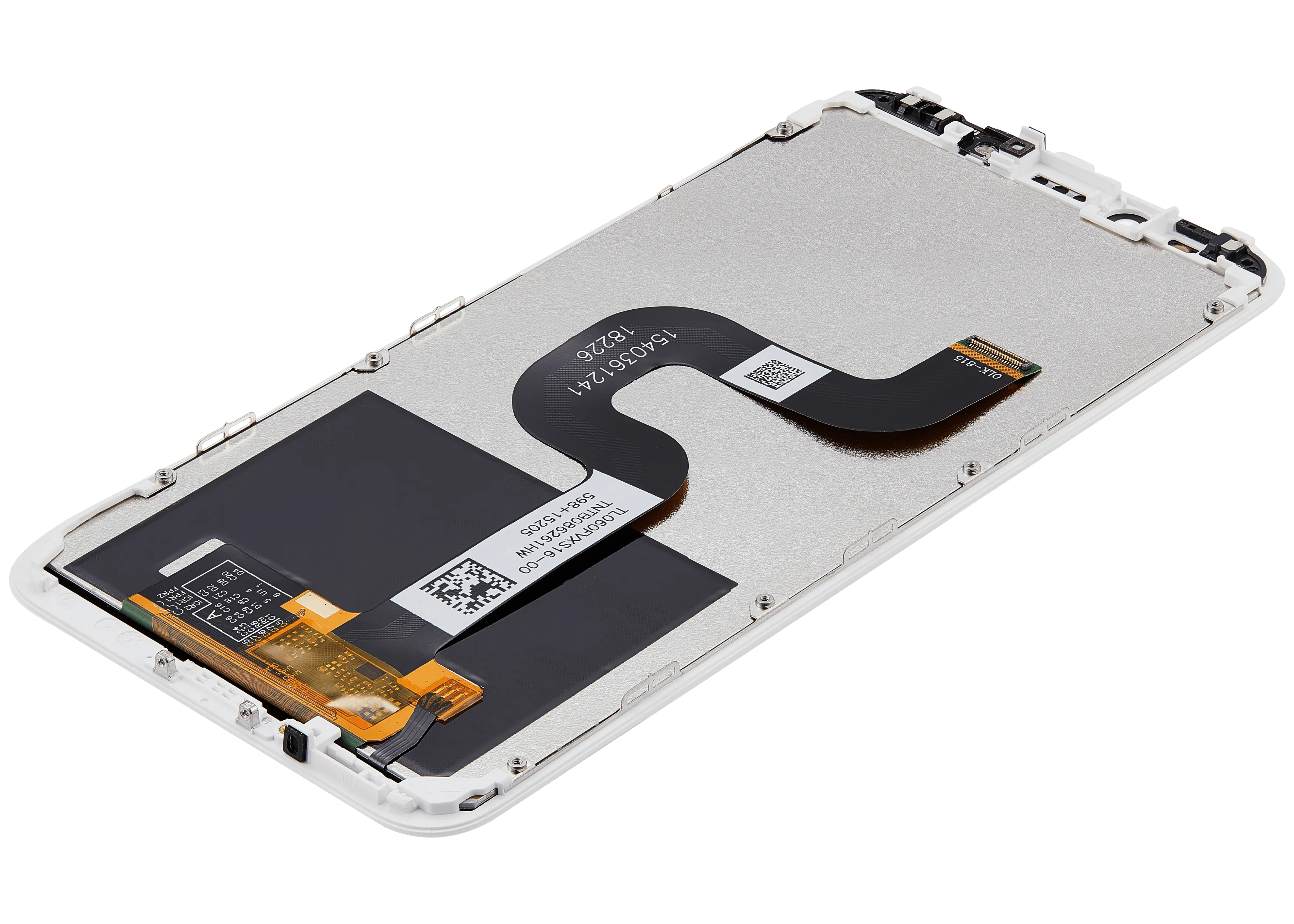 LCD-Display mit Rahmen für Xiaomi Mi A2 (Aftermarket Plus) (Weiß)