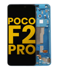 OLED Display with Frame for Xiaomi Poco F2 Pro / Redmi K30 Pro (Refurbished) (Neon Blue)
