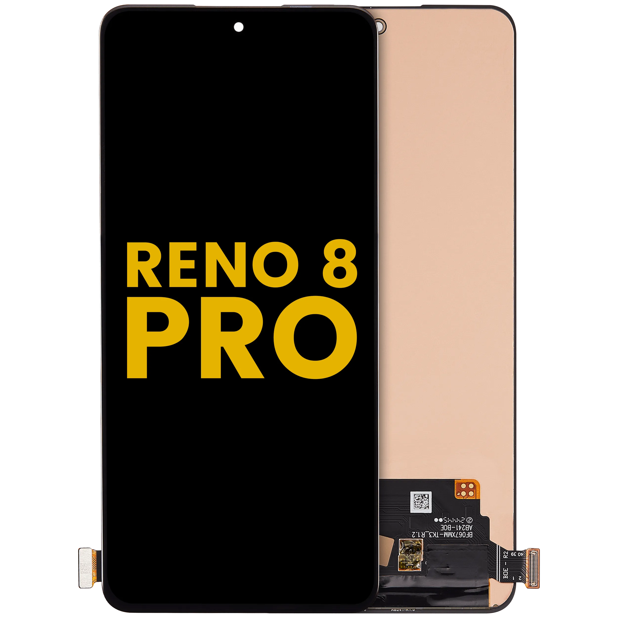 OLED-Display ohne Rahmen für OPPO Reno 8 Pro (2022) (Refurbished) (Alle Farben)