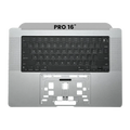 Top Case with Keyboard for MacBook Pro 16" A2991 (2023) (US Keyboard) (Space Gray)