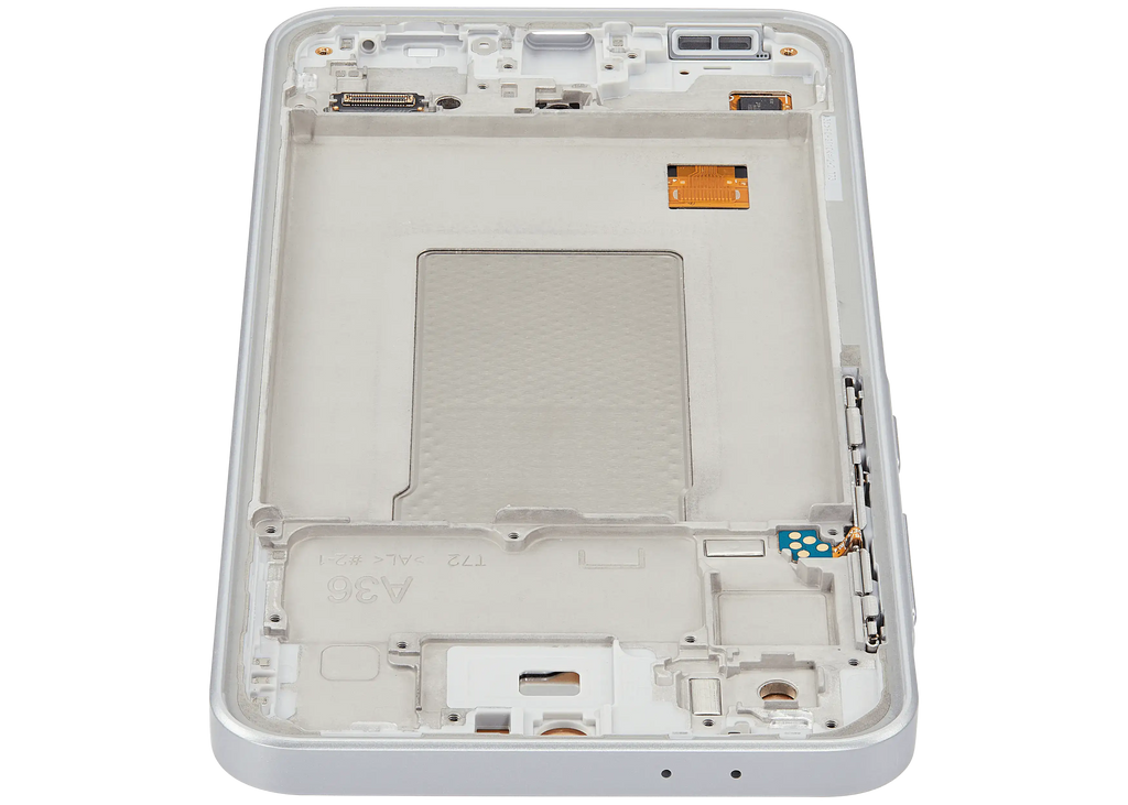 OLED Display with Frame for Samsung Galaxy A36 5G (A366 / 2025) (Refurbished) (White)