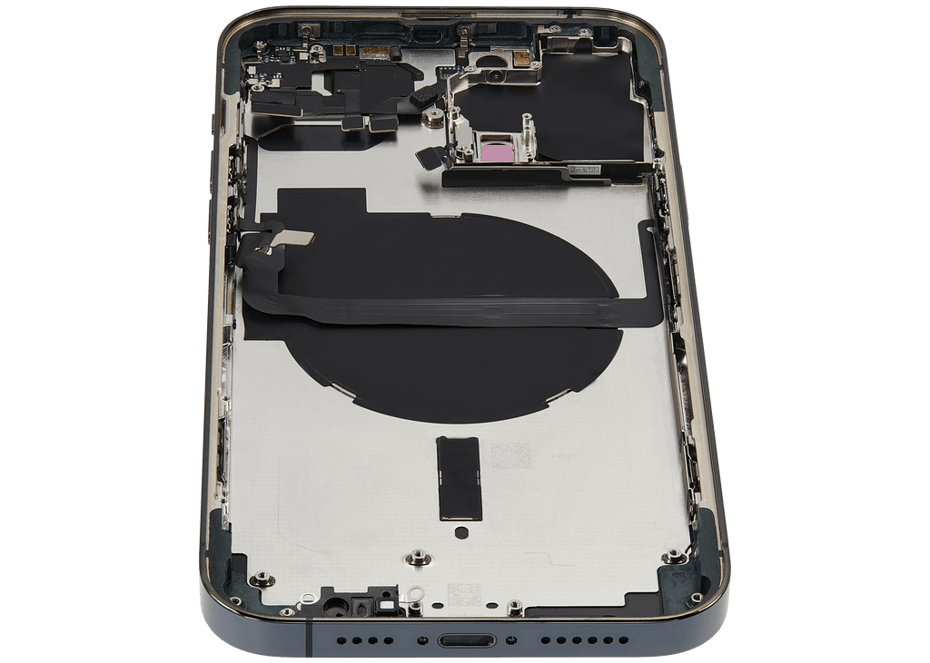 Backcover/Rahmen mit Small Parts für iPhone 13 Pro Max (EU / Global Version) (gebrauchter OEM-Ausbau, Qualität B) (Alpine Grün)