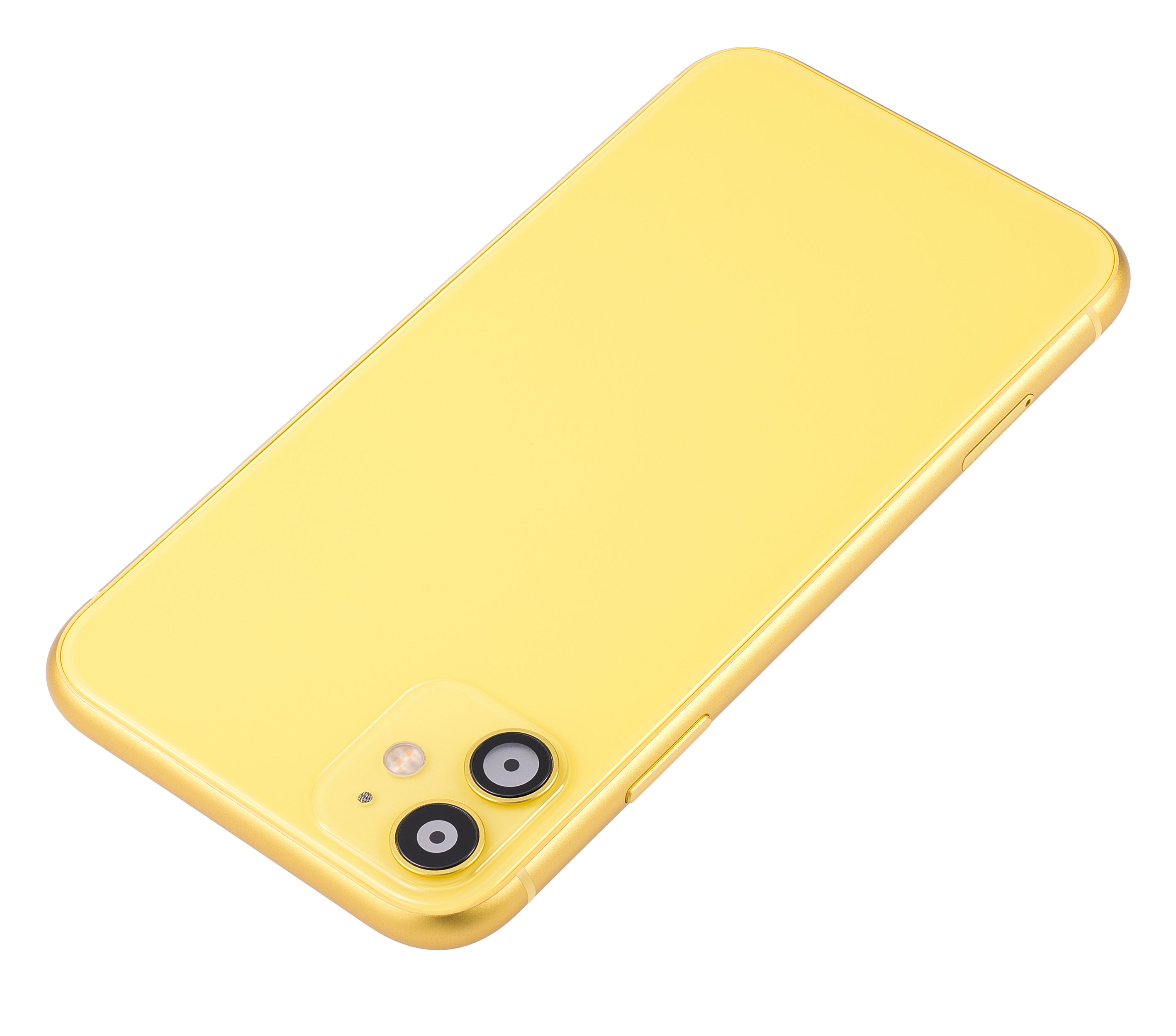 Backcover Rahmen mit Kleinteilen iPhone 11 Gelb Aftermarket Plus ohne Logo