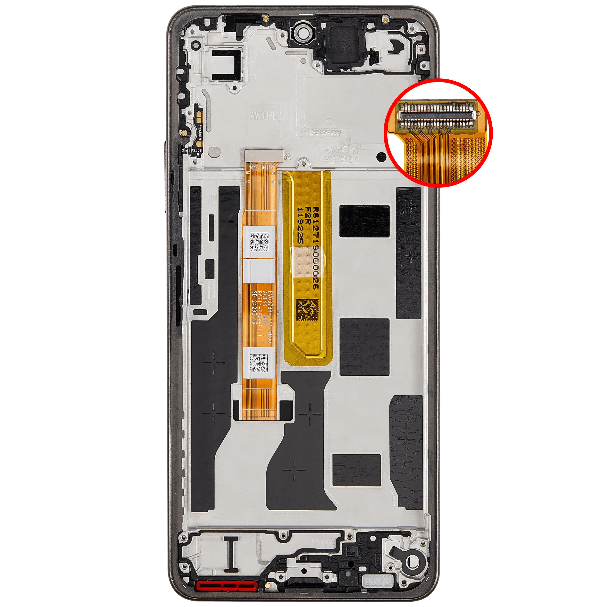 LCD-Display mit Rahmen Compatible für OPPO A5 Pro 5G (Refurbished) (Mocha Brown)