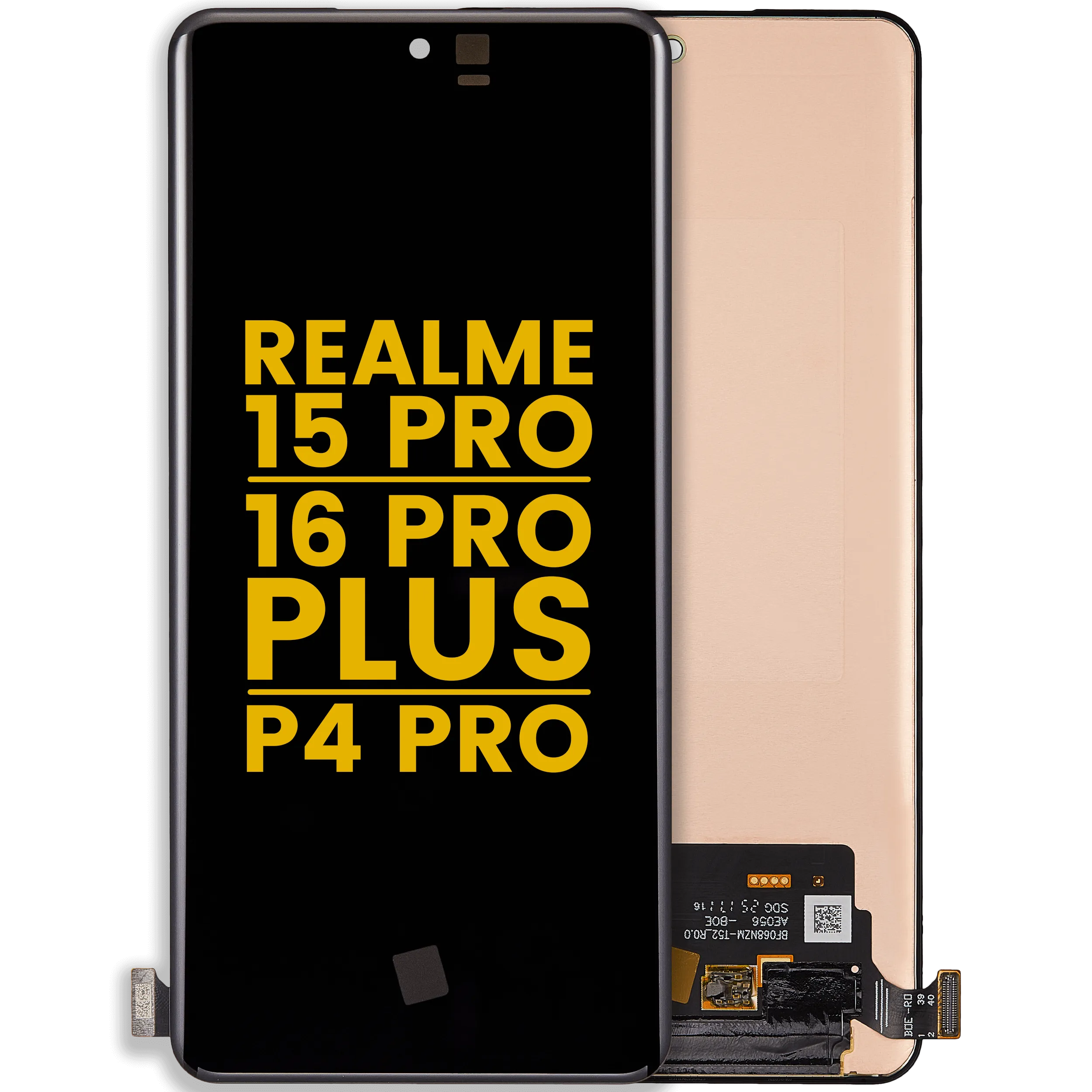 OLED-Display ohne Rahmen für Realme 15 Pro / 16 Pro+ / P4 Pro (Refurbished) (Alle Farben)