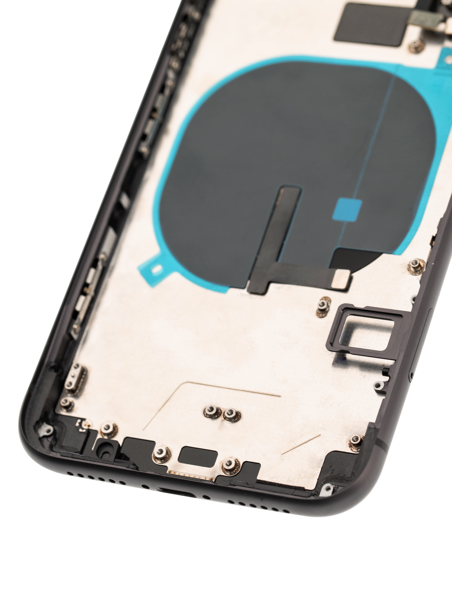 Backcover/Rahmen mit Small Components Pre-Installed für iPhone 11 (gebrauchter OEM-Ausbau, Qualität A) (Schwarz)