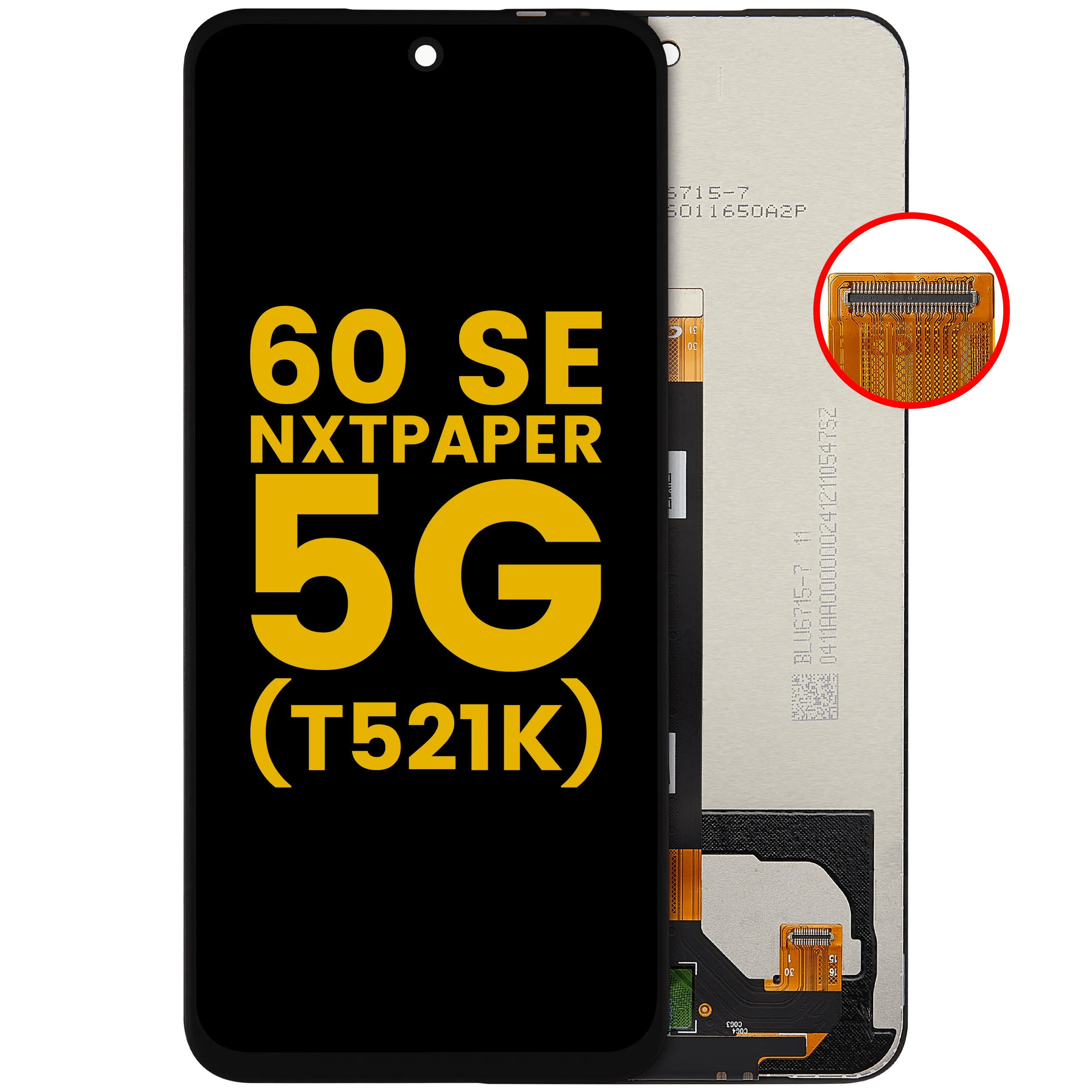 LCD-Display ohne Rahmen für TCL 60 SE NxtPaper 5G (T521K) (Refurbished) (Alle Farben)