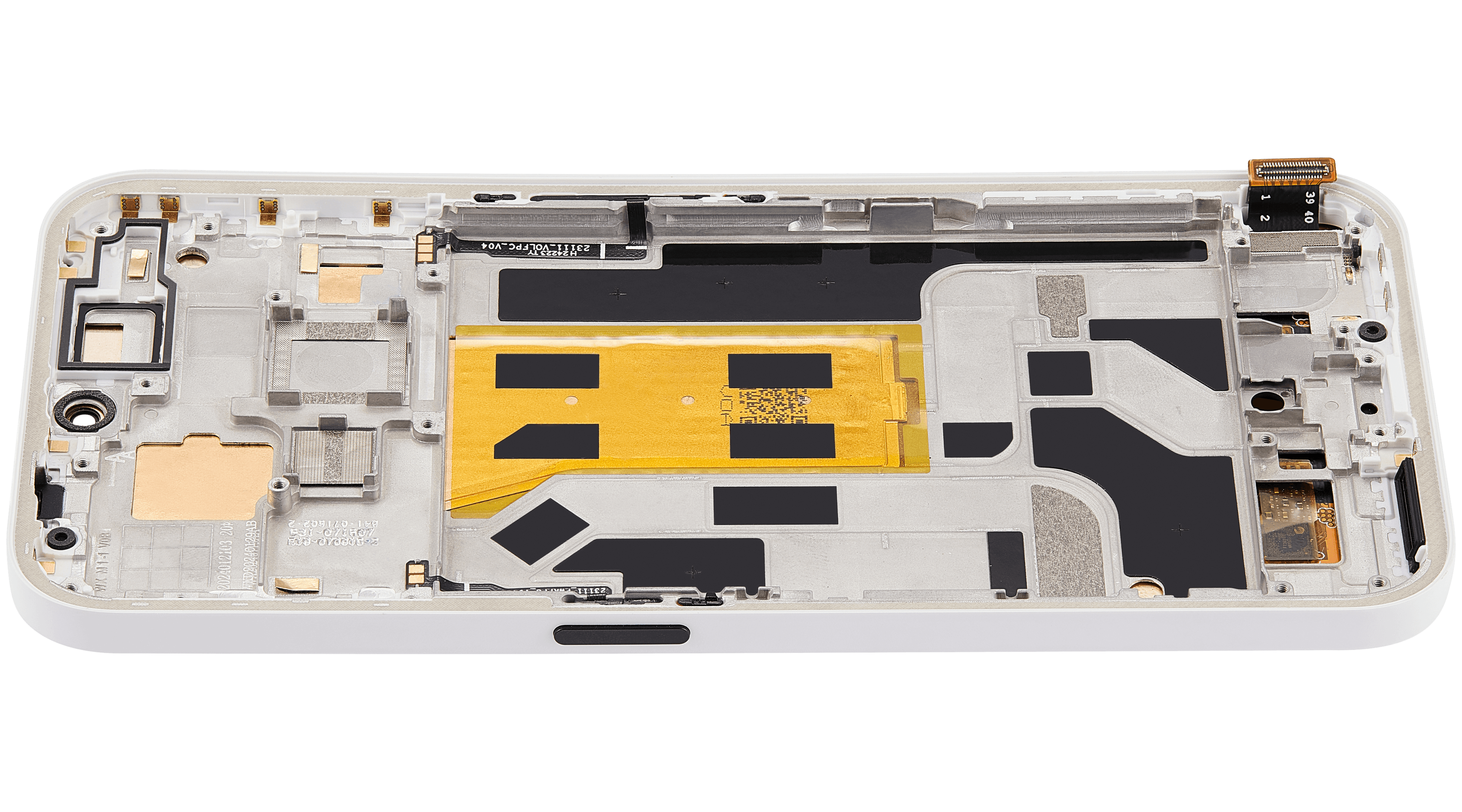 OLED-Display mit Rahmen für Nothing Phone (2a) (Refurbished) (Weiß)