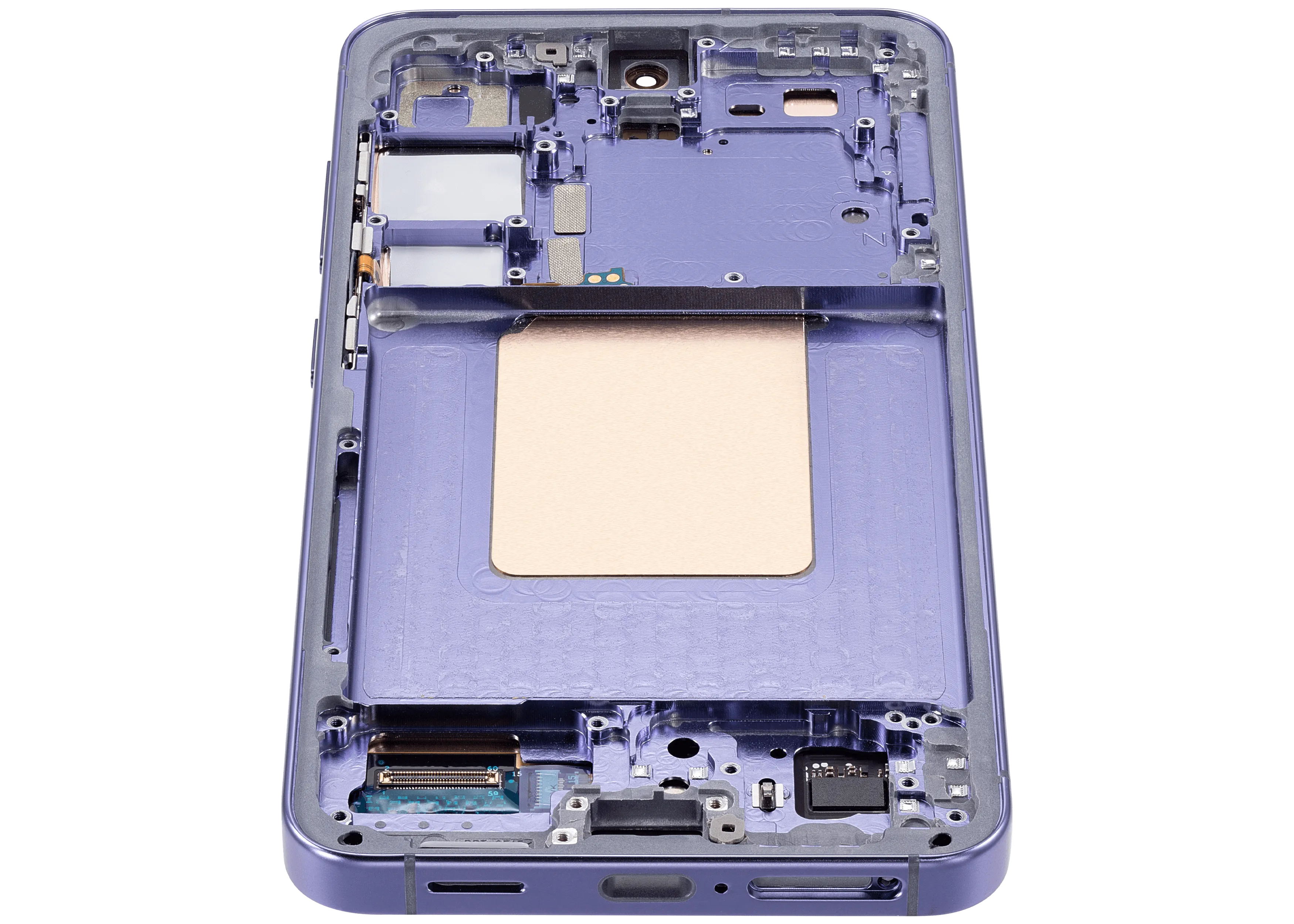 OLED-Display mit Rahmen für Samsung Galaxy S24 5G (US & Internationale Version) (Aftermarket Plus) (Cobalt Violet)