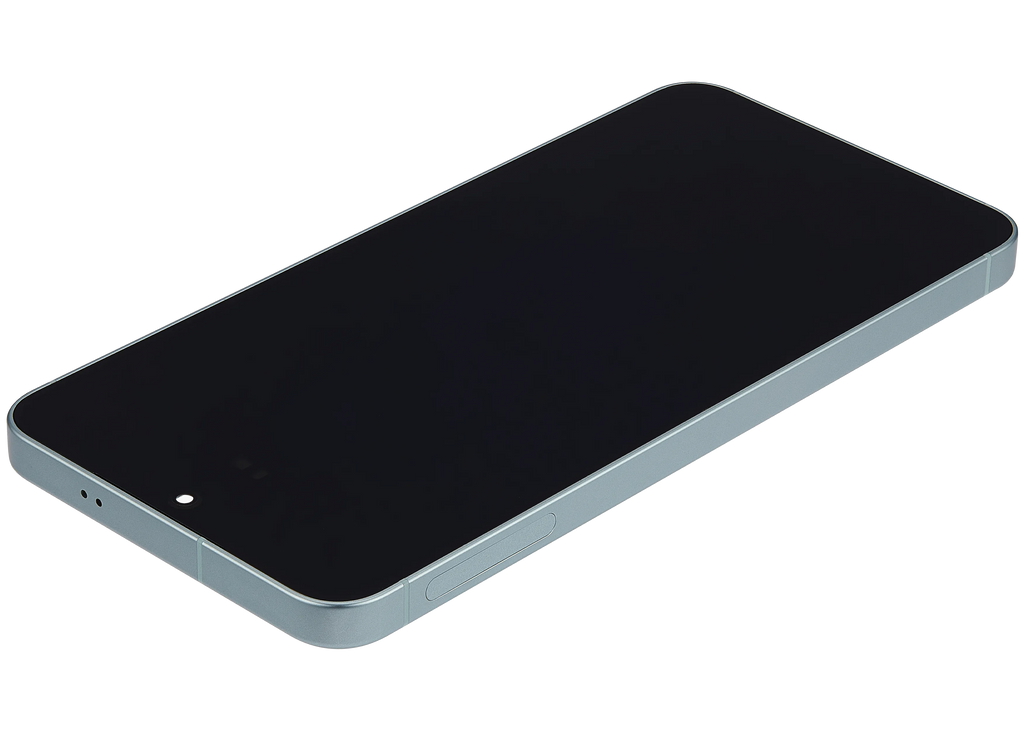 OLED-Display mit Rahmen für Samsung Galaxy S25 5G (US & International) (Aftermarket Plus) (Mint)