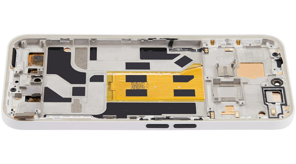 OLED-Display mit Rahmen für Nothing Phone (2a) (Refurbished) (Weiß)