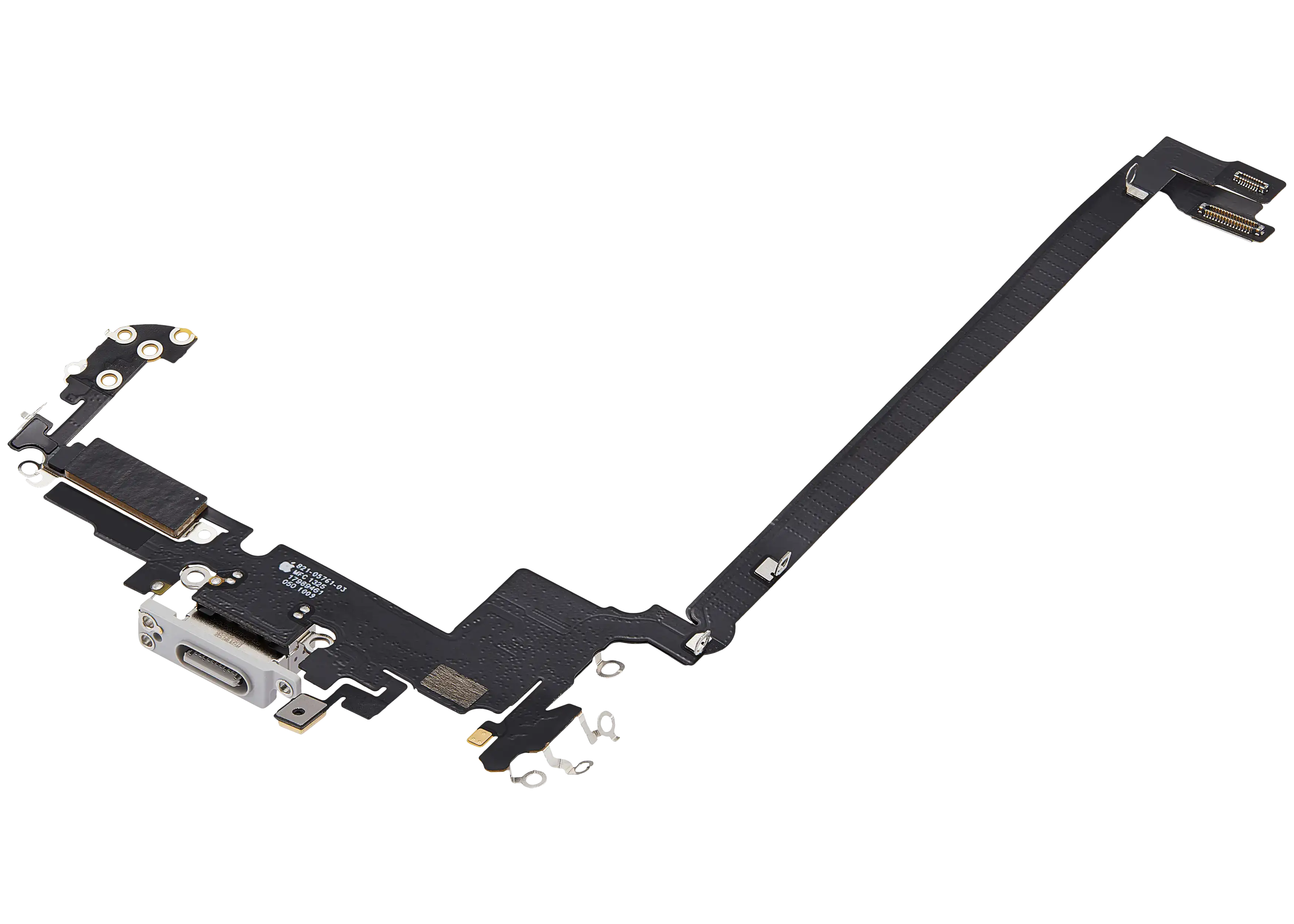 Ladebuchse Flex Cable für iPhone 17 Pro Max (gebrauchter OEM-Ausbau) (US-Version) (Silber)