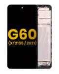 LCD Display with Frame for Motorola Moto G60 (XT2135 / 2021) (Refurbished) (Black)