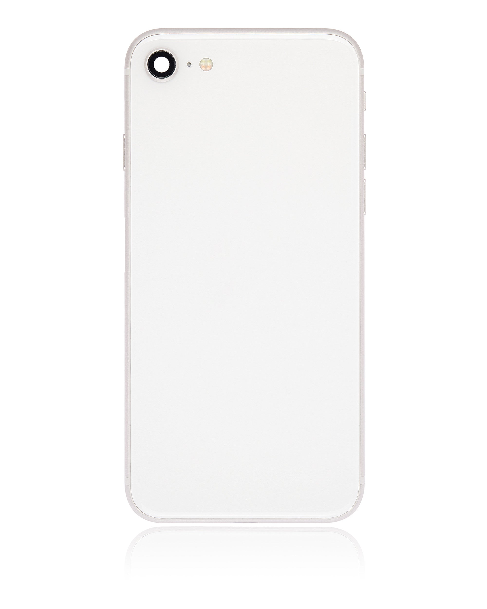 Backcover/Rahmen mit Small Components Pre-Installed für iPhone SE (2022) (gebrauchter OEM-Ausbau, Qualität C) (Starlight)