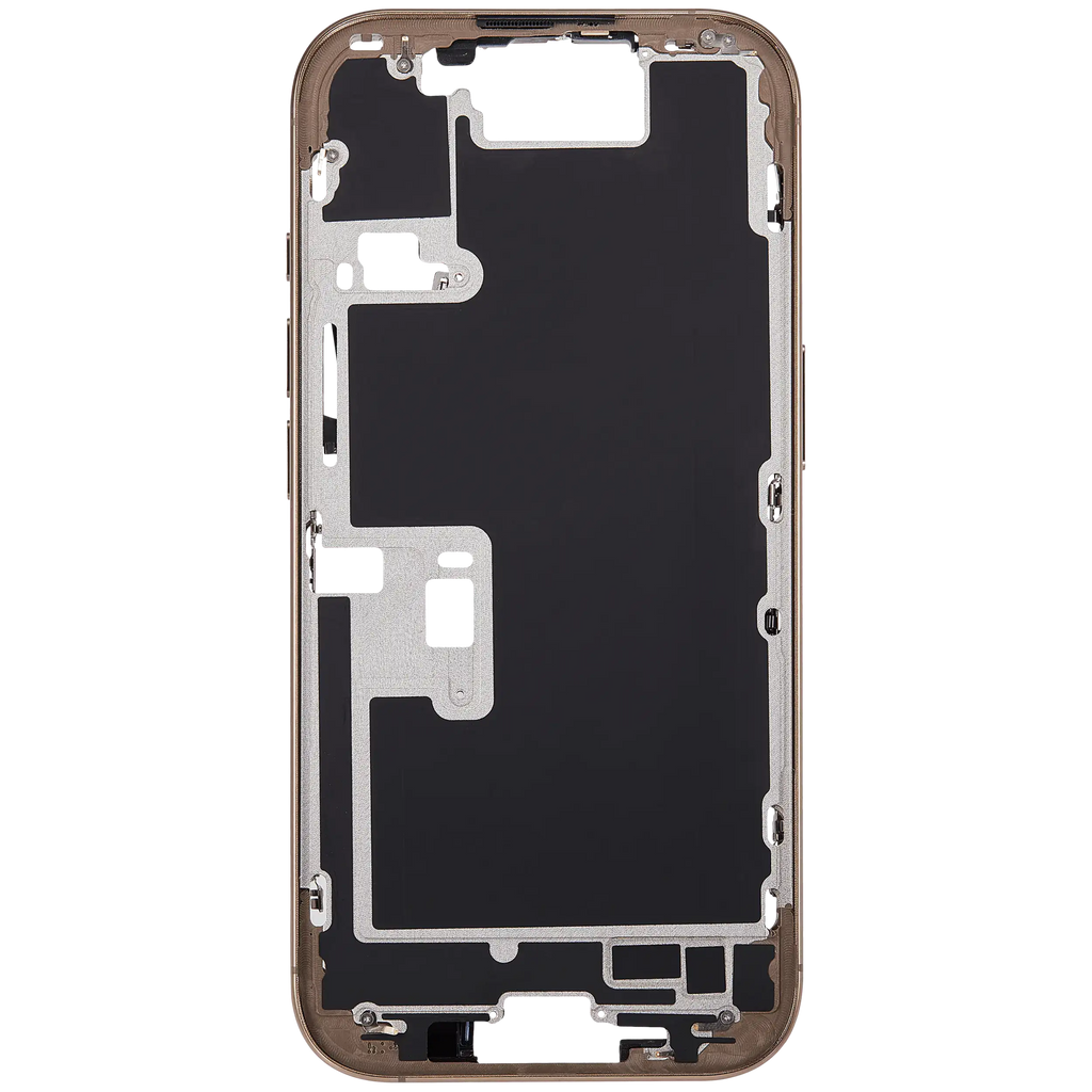 Midframe/Rahmen mit Power And Volume Button für iPhone 16 Pro (US-Version) (Aftermarket Plus) (Desert Titanium)