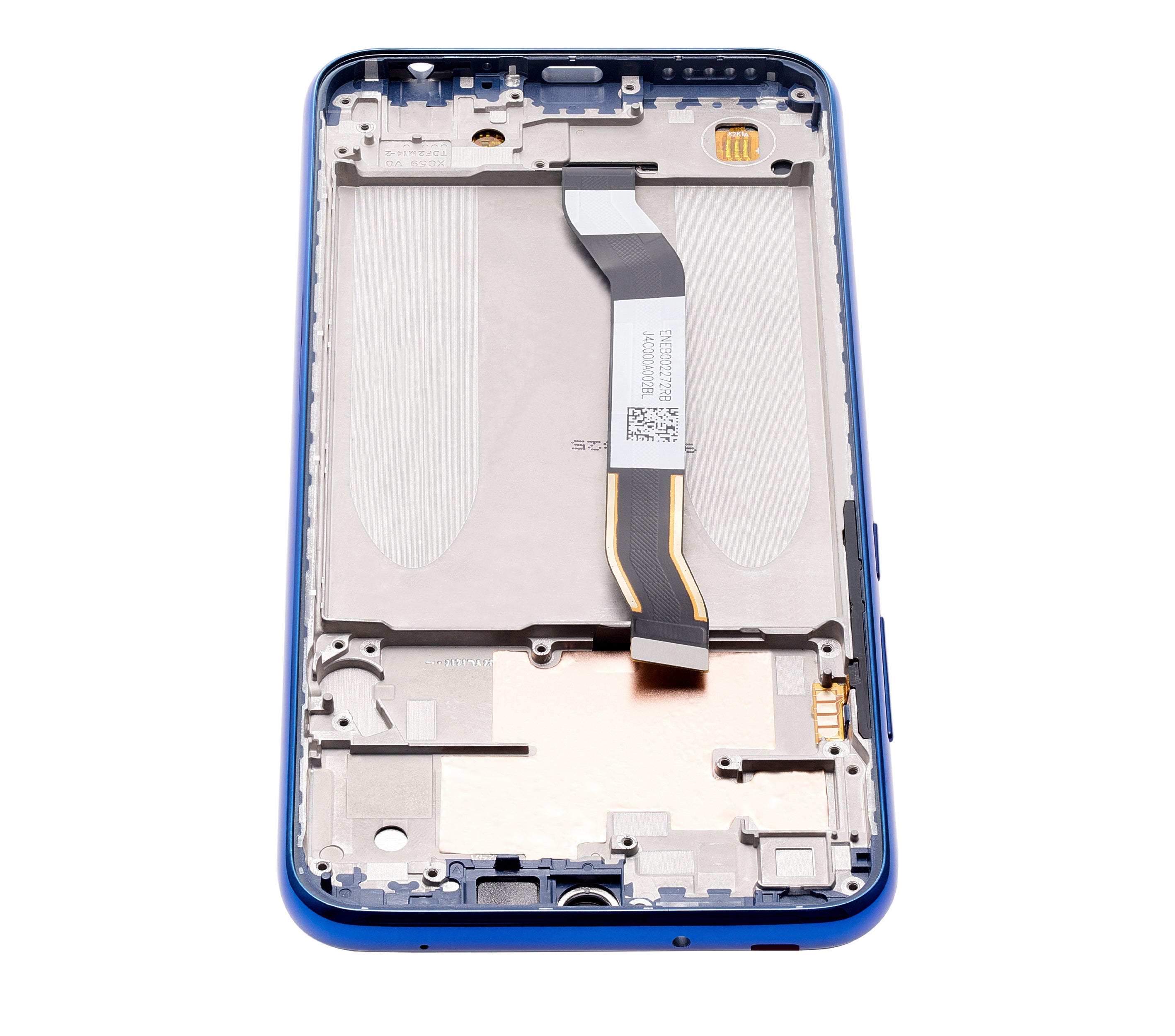 LCD-Display mit Rahmen für Xiaomi Redmi Note 8T (Refurbished) (Starscape Blue)